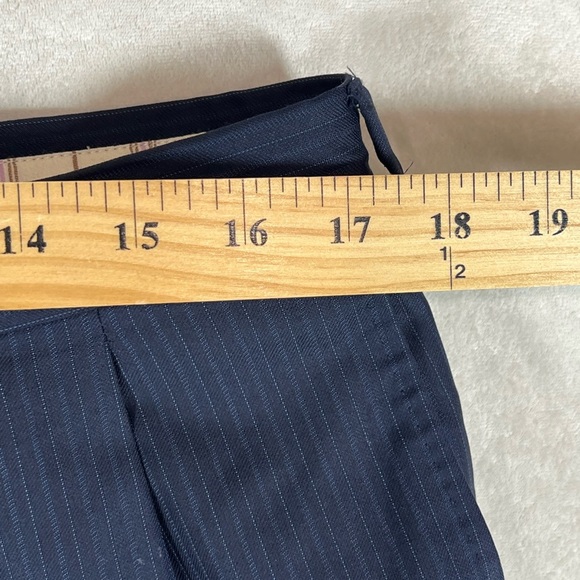 Ermenegildo Zegna 44R Lux Wool & Silk Blend Navy Pinstripe Suit - Picture 10 of 12